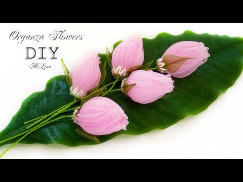 Видео: DIY MAGIC ORGANZA FLOWERS / ЦВЕТЫ ИЗ ОРГАНЗЫ, МК