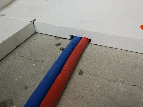 Видео: как выбрать паз в пенопласте под трассу отопления ч 1