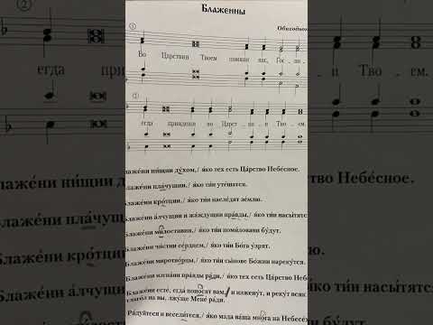Видео: Во Царствии Твоем помяни нас Господи (Блаженны) обиход