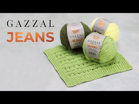 Видео: Jeans Gazzal/ Джинс Газзал. Обзор пряжи с живыми примерами из энциклопедии.