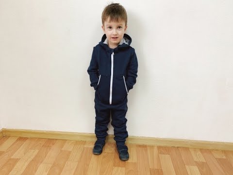 Видео: Детский трикотажный комбинезон (+выкройка 80-158)