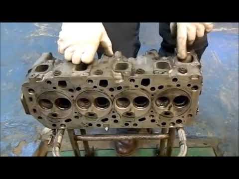 Видео: Подготовка к опрессовке ГБЦ Toyota 2C 3C Ч2