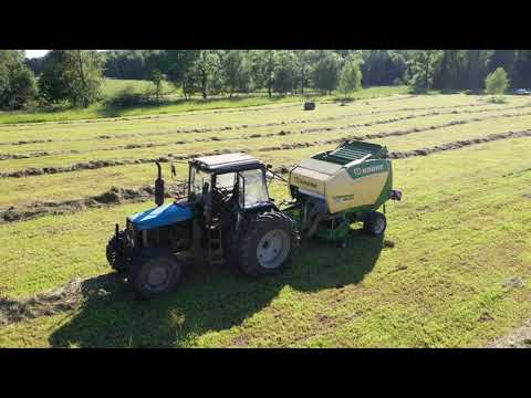 Видео: KRONE Comprima F 155 XC приезд и настройка нового пресс-подборщика