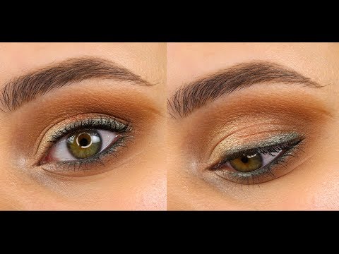 Видео: Повседневный макияж с зелёным акцентом