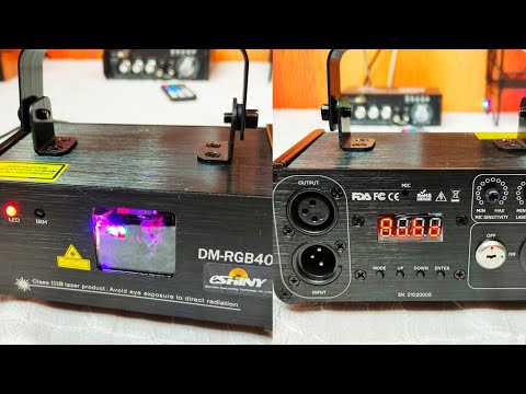 Видео: Лазерный сценический проектор ESHINY DM-RGB400 Laser Stage Projector