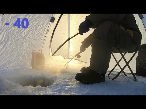 Видео: Собрался на рыбалку, а за окном ШОК - 40! Ну Поехал, И не зря…
