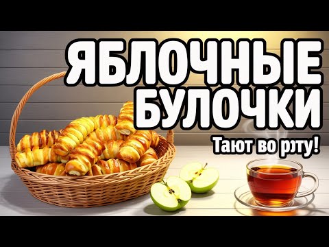 Видео: Яблочные булочки, которые тают во рту! Проще не бывает! Рецепт идеального теста