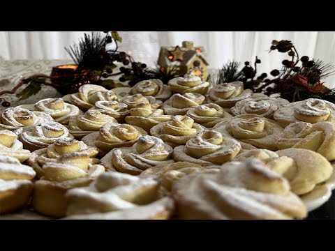 Видео: Простой и лёгкий рецепт ТВОРОЖНОГО ПЕЧЕНЬЯ🌹РОЗАНЧИКИ💗Получится у всех