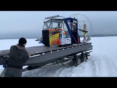 Видео: Новая модель аэрокатамаран Бриз 550