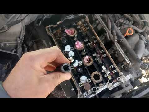 Видео: замена сальников клапанов без снятия головы (ГБЦ).passat b5 1,8 бензин (ADR,AWT,AEB,AGU)