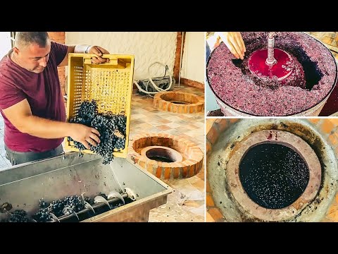 Видео: Как сделать вино в квеври | Процесс изготовления красного вина