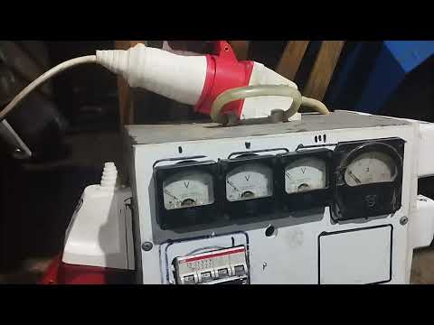 Видео: генератор з асинхронного двигуна.10 кВт. в роботі . плюси і мінуси. мій варіант