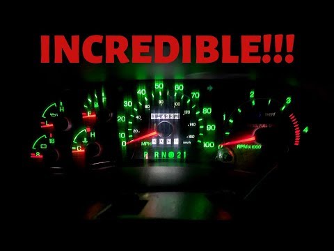 Видео: Замена подсветки приборной панели Ford Superduty: светодиодная замена