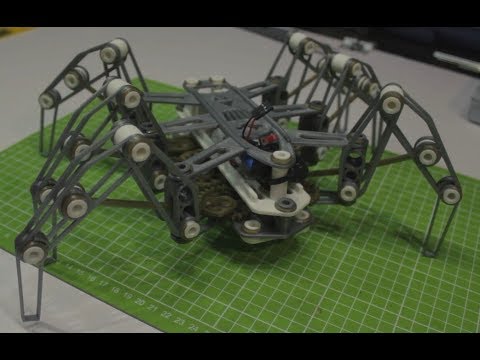 Видео: Шагающий робот -паук на 3D принтере | Spider Rover