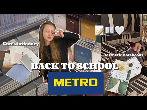 Видео: 📎✏️BACK TO SCHOOL 2024•в магазине METRO•🖌️обзор покупок, эстетичная канцелярия• #backtoschool