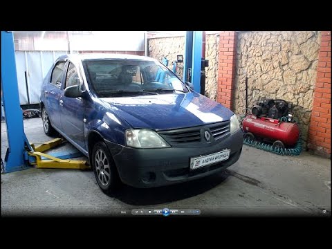 Видео: Замена передних стоек на Renault Logan 1,4 Рено Логан 2006 года