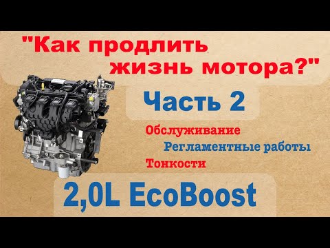 Видео: 2,0L EcoBoost - Как продлить жизнь мотора? Обслуживание, регламентные работы, тонкости - Часть 2