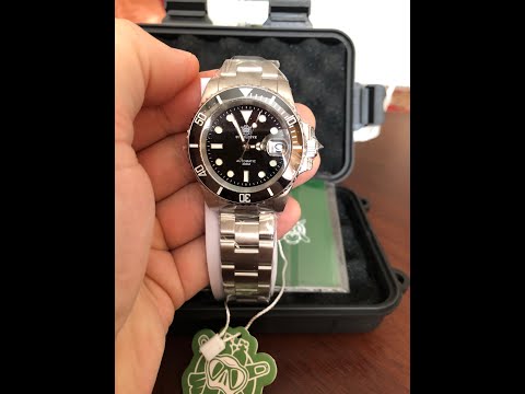 Видео: Steeldive SD1953, черный, хомаж на Rolex Submariner