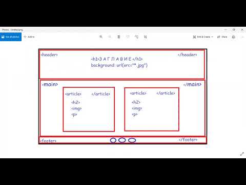 Видео: Създаване на сайт с помощта на HTML и СSS   част 1 създаване  сруктурата на сайта с HTML