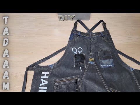 Видео: Фартук для парикмахера АПСАЙКЛИНГ / Tablier Coiffeur UPCYCLING