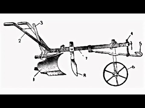 Видео: Конный оборотный плуг, переделка под мотокультиватор.