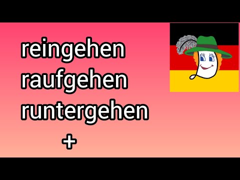 Видео: Reingehen, rausgehen, runtergehen, raufgehen, rübergehen. Дієслова з відокремлюваними префіксами.