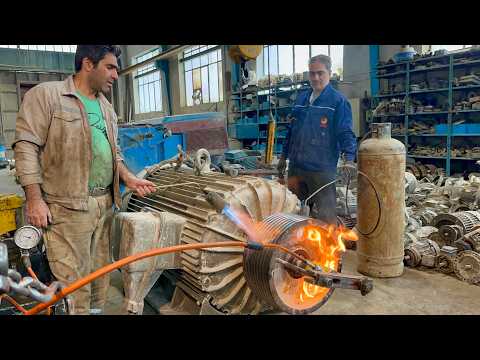 Видео: все об электродвигателях || Разборка электродвигателя Siemens мощностью 256 кВт, 1000 об/мин