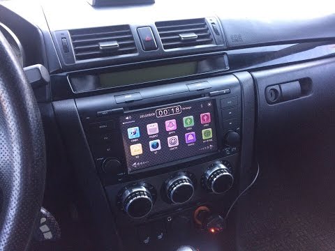 Видео: Самая дешёвая магнитола на Mazda 3 2007г.в. (2din)