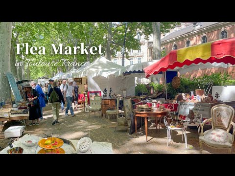 Видео: Прекрасный весенний блошиный рынок во Франции 🍃 Шопинг | Антикварная посуда и мебель
