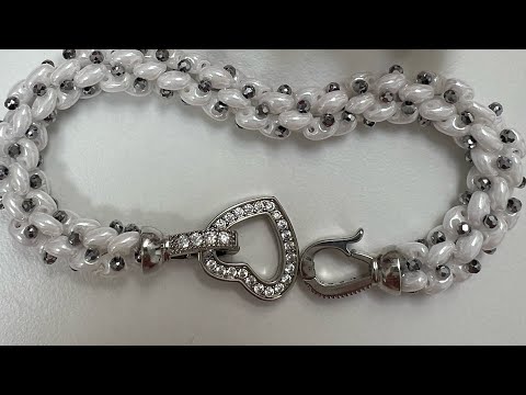 Видео: Майстер-клас ажурного браслета з Твин /супердуо / Стильне бісероплетіння
