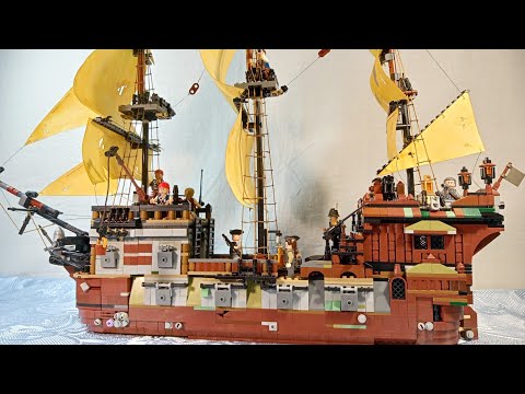 Видео: Lego корабль "Стрела"; обзор самоделки