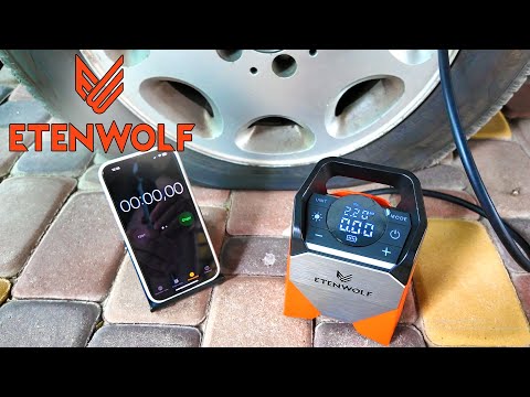Видео: ETENWOLF ZEPHYR S3 БЕСПРОВОДНОЙ КОМПРЕССОР С AliExpress. За сколько накачает спущенное колесо?