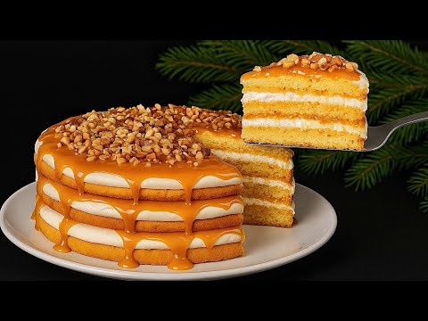 Видео: Самый вкусный рождественский торт без желатина — быстро и просто!