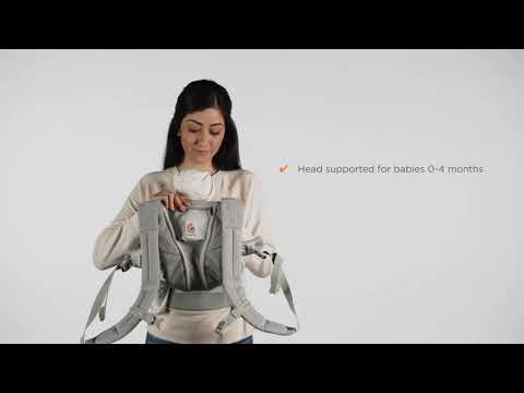 Видео: Как правильно разместить новорожденного в эргорюкзаке Ergobaby OMNI Breeze лицом к родителю