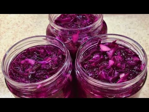 Видео: Вы Обалдеет Насколько Это Вкусно. Маринованная Краснокочанная Капуста. Простой Рецепт.