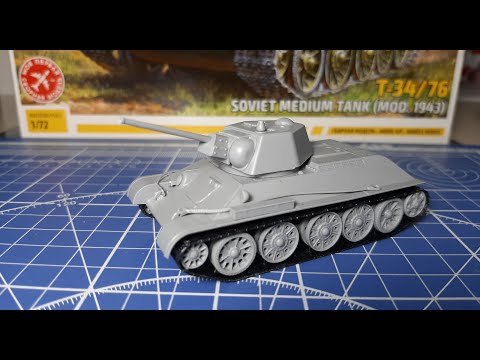 Видео: Советский Средний Танк(Обр. 1943) Т34/76. В масштабе 1/72