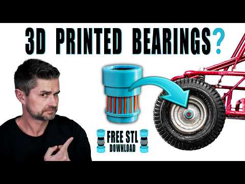 Видео: Мы напечатали на 3D-принтере подшипники из нити для карта. Будет ли работать?