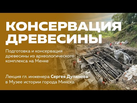 Видео: Консервация археологической древесины из комплекса на Менке | Лекция гл. инженера Сергея Дупанова