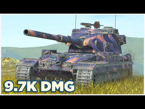Видео: FV215b (183) • 9.7К УРОНА • 5 ФРАГОВ • WoT Blitz