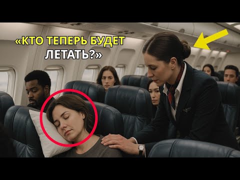 Видео: Она спала на месте 8A — когда капитан спросил, есть ли на борту боевые пилоты.