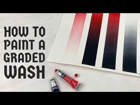 Видео: Простые акварельные градиенты 4 разными способами!