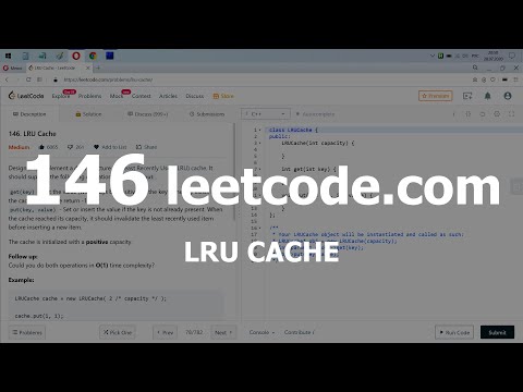 Видео: Разбор задачи 146 leetcode.com LRU Cache. Решение на C++