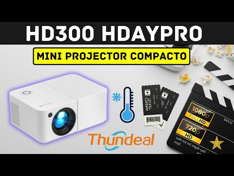 Видео: Мини-проектор HD300 HDAYPRO Thundeal — лучшее соотношение цены и качества? Обзор и тесты!