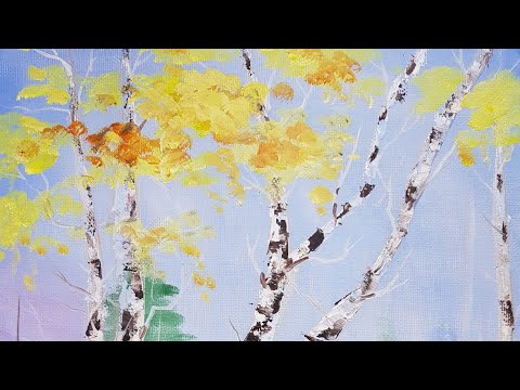 Видео: Как да нарисуваме Есенен пейзаж с маслени бои