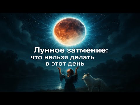 Видео: Лунное затмение: что нельзя делать в этот день, чтобы не навлечь беду