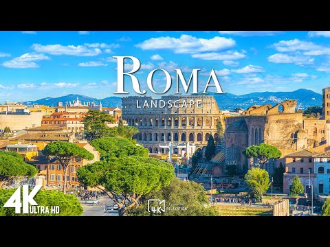 Видео: FLYING OVER ROMA, ITALY (4K UHD) – расслабляющая музыка и красивая природа