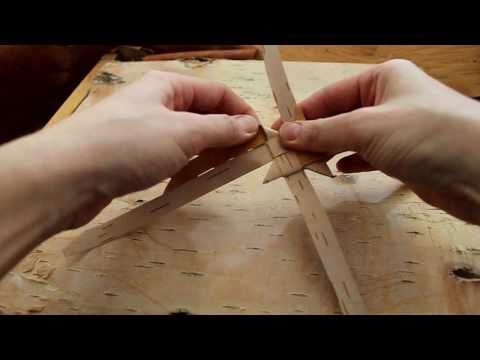 Видео: Как плести звёздочку из бересты. Видео-урок