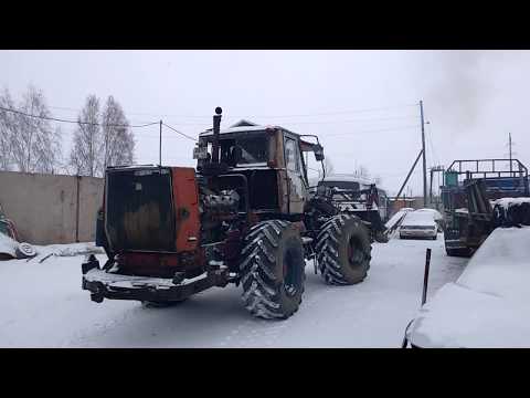 Видео: Запуск холодного дизеля в -12 Ямз-236 (Т-150) / Starting a cold diesel engine in-12 Yamz-236 (T-150)