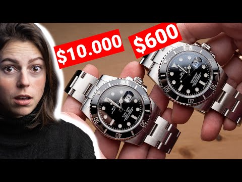 Видео: Настоящие часы ROLEX против подделок: Rolex Submariner против высококачественной копии за 600 дол...