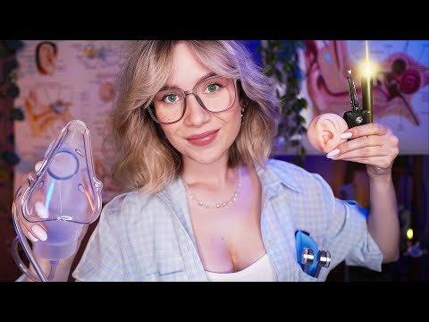 Видео: АСМР Заботливый ЛОР ВРАЧ 👂 Осмотр и Чистка Ушей, Проверка Слуха, Тесты с Закрытыми Глазами 👩‍⚕️